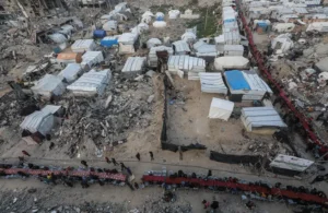 مؤسسة “المجد أوروبا”: واجهة مجهولة تسهل تهجير سكان غزة تحت غطاء إنساني